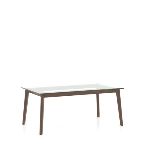 Table en verre rectangulaire - Pattes GR