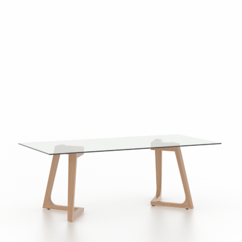 Rectangular Glass Table - Base MN