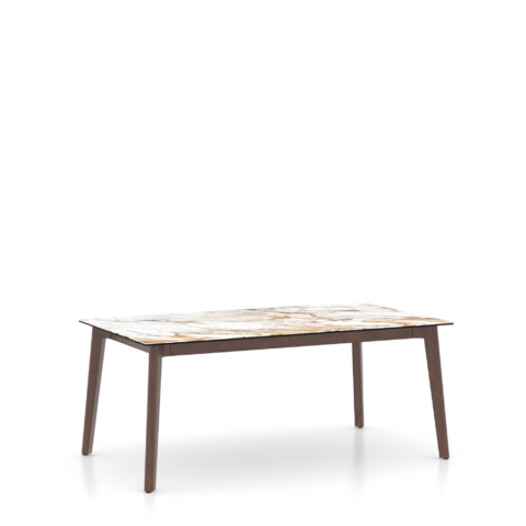 Table rectangulaire en porcelaine - Pattes GR